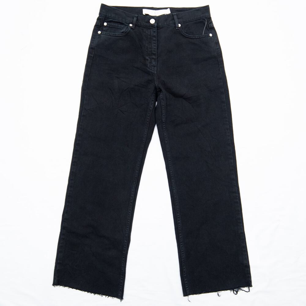New IRO Black Aiden High Waist Straight Leg Jeans Size 28